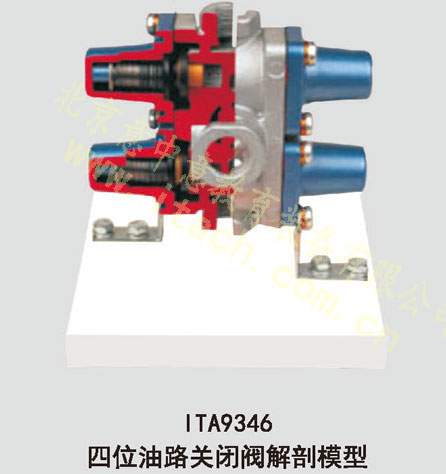 四位油路关闭阀解剖模型